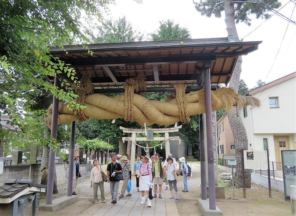 4.) 赤城神社の大しめ縄