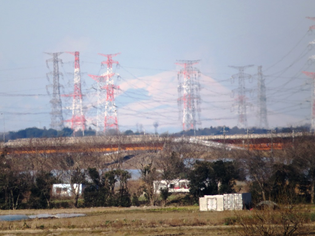 99. 北新田・越流堤からの浅間山